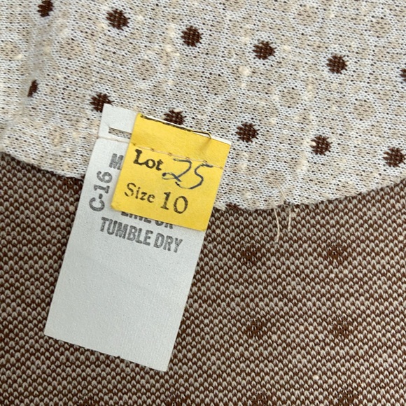 Vintage 70’s Deadstock Handmade Matching Set Dress & Belted Jacket Polka Dot - Picture 12 of 14